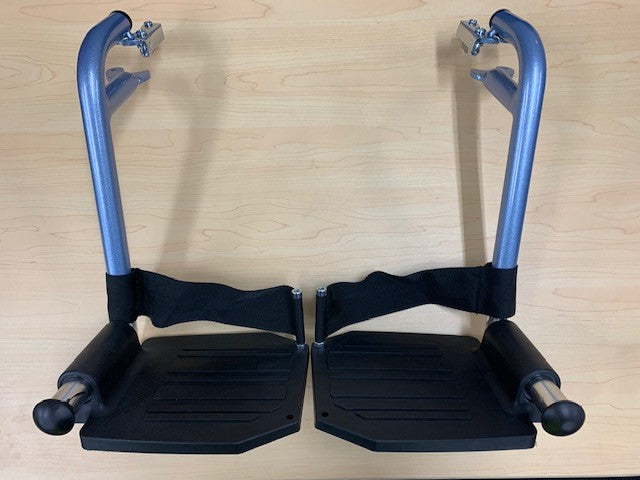 Wheelchair Swingaway Legrest Assembly Max Mobility Omega TA1/SP1 Blue (PAIR)