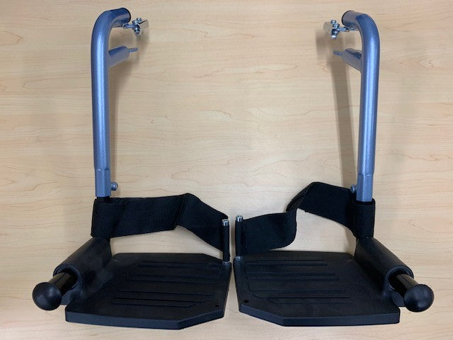 Wheelchair Swingaway Legrest Assembly Max Mobility Omega HD1 Blue (PAIR)