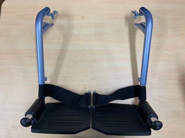 Wheelchair Swingaway Legrest Assembly Max Mobility Omega LA1 Blue (PAIR)