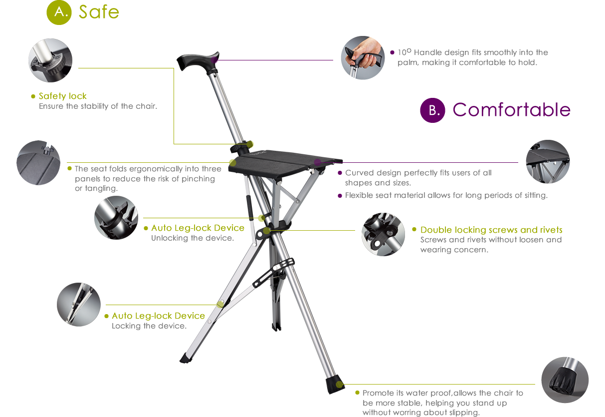 Ta-Da Walking Stick Chair (Standard)