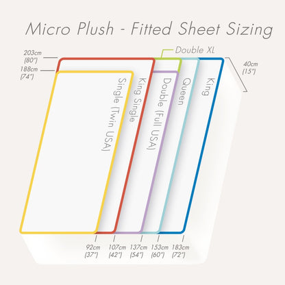 Conni Micro-Plush - King Waterproof Fitted Sheet