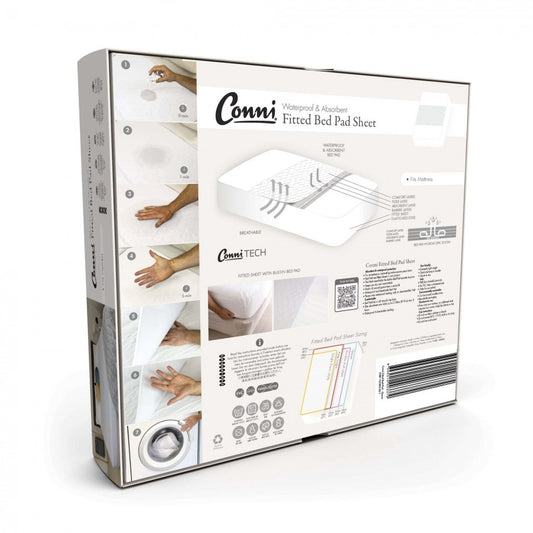 Conni Fitted Bed Pad Sheet - Double