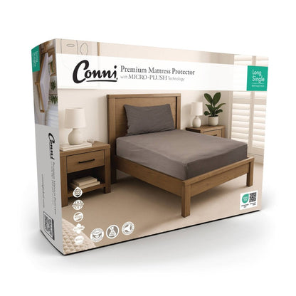 Conni Micro-Plush - Long Single Waterproof Fitted Sheet