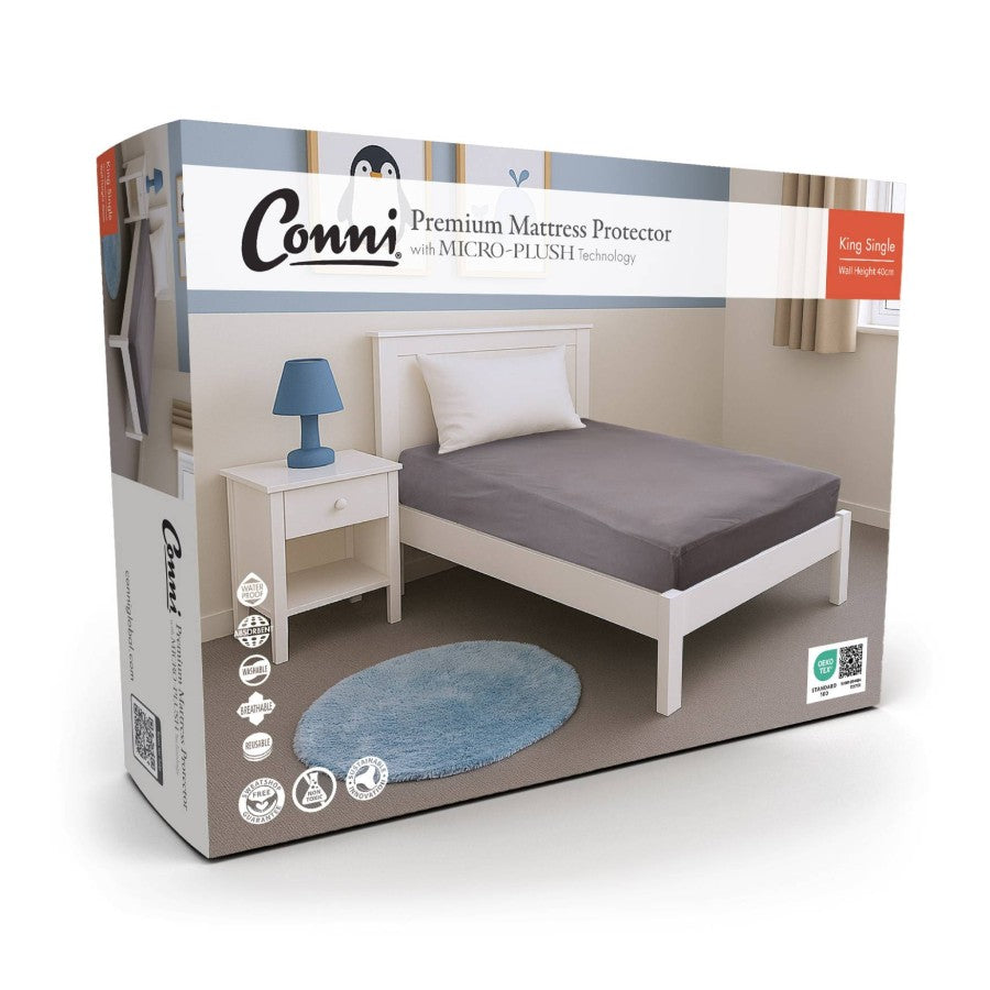 Conni Micro-Plush - King Single Waterproof Fitted Sheet