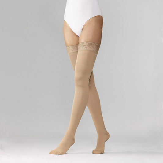 Varisan Thigh High Grip FASHION Stockings Short Ccl.2 (Closed Toe) F24E9