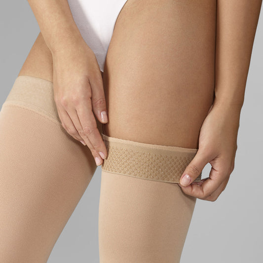 Varisan Thigh High Grip TOP Stockings Short Ccl.2 (Open Toe) 6A4E9
