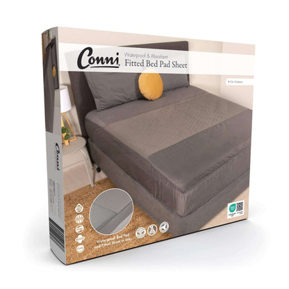 Conni Fitted Bed Pad Sheet - Queen